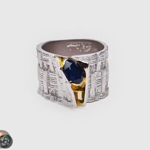 German Kabirski Accalia Sapphire Ring Size 6.5